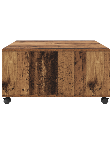 Tavolino da salotto con cassetto Legno vecchio 75 x 75 x 38 cm