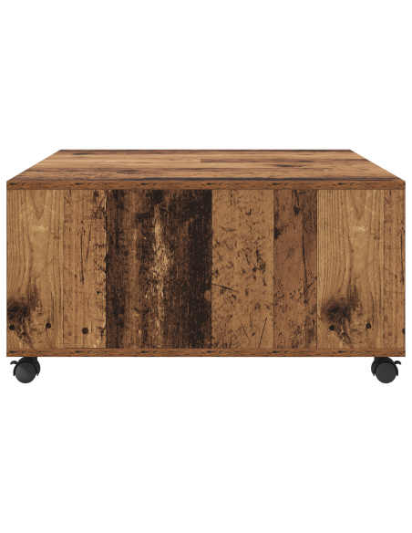 Tavolino da salotto con cassetto Legno vecchio 75 x 75 x 38 cm