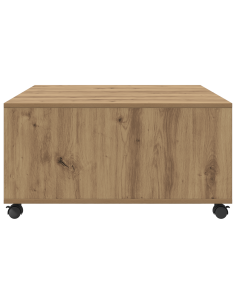 Tavolino da salotto Rovere artigianale 75 x 75 x 38 cm