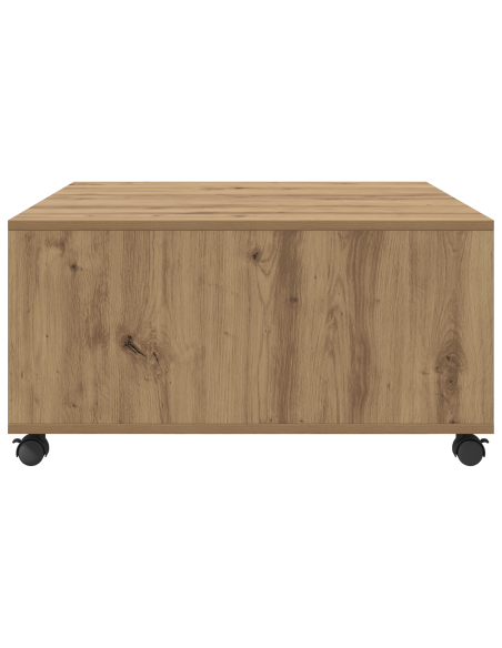 Tavolino da salotto rovere artigianale 75 x 75 x 38 cm