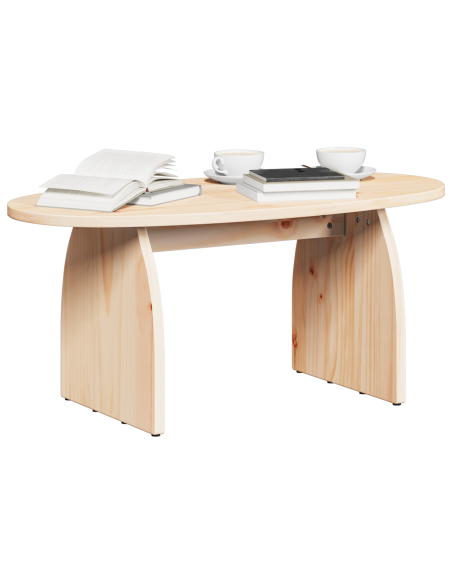 Tavolino da salotto Marrone 80 x 40 x 35 cm Pino massello