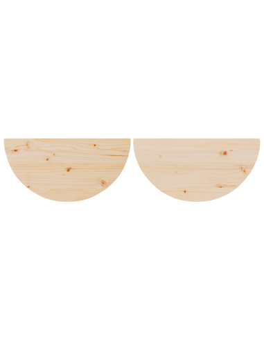 Tavolino da salotto 2 pcs Naturale Legno di pino massello