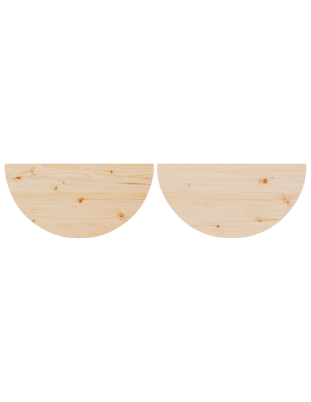 Tavolino da salotto 2 pcs Naturale Legno di pino massello