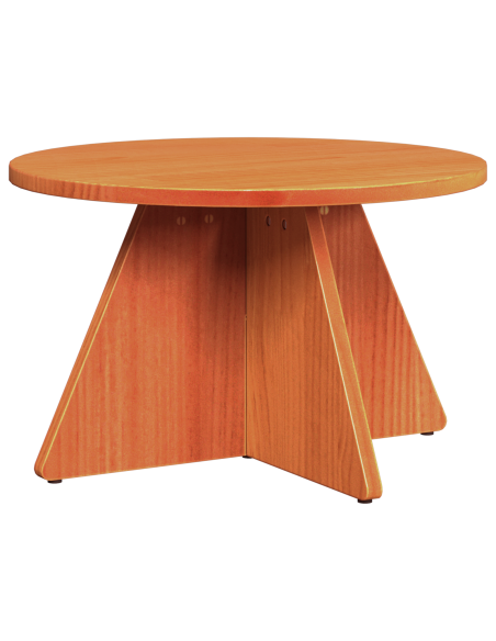 Tavolino da salotto 3 pcs Marrone cerato