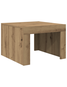 Tavolino da salotto Rovere artigianale 50 x 50 x 35 cm 2