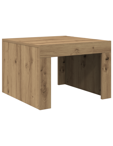 Tavolino da salotto Rovere artigianale 50 x 50 x 35 cm