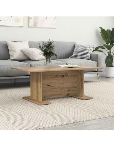 Tavolino da salotto rovere artigianale 103,5 x 60 x 40 cm