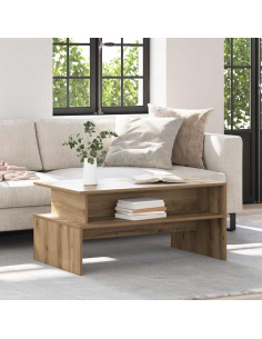 Tavolino da salotto Rovere artigianale 90 x 55 x 42,5 cm 2