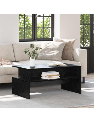 Tavolino da salotto Rovere Nero 90 x 55 x 42,5 cm
