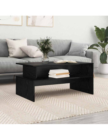 Tavolino da salotto Rovere Nero 90 x 55 x 42,5 cm