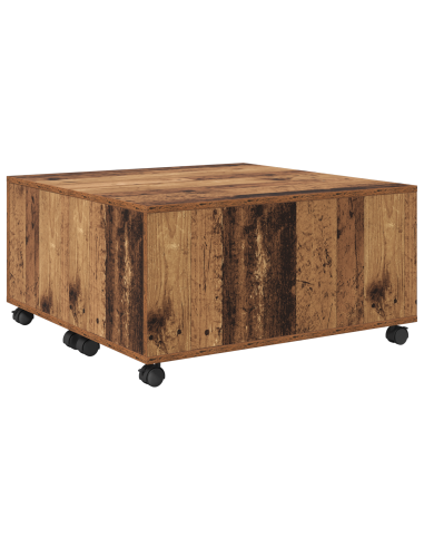 Tavolino da salotto con cassetto Legno vecchio 75 x 75 x 38 cm