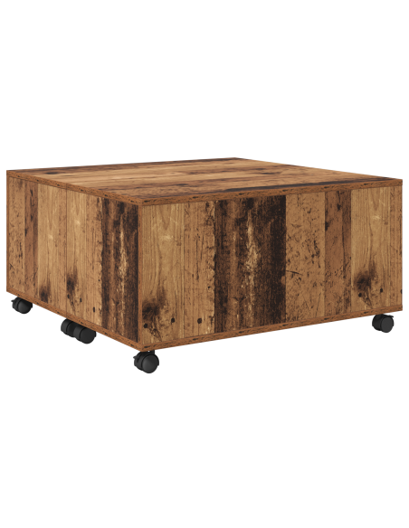 Tavolino da salotto con cassetto Legno vecchio 75 x 75 x 38 cm