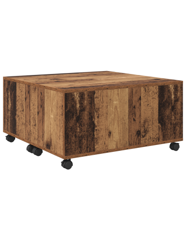 Tavolino da salotto con cassetto Legno vecchio 75 x 75 x 38 cm