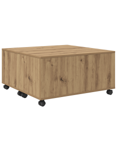 Tavolino da salotto Rovere artigianale 75 x 75 x 38 cm 2