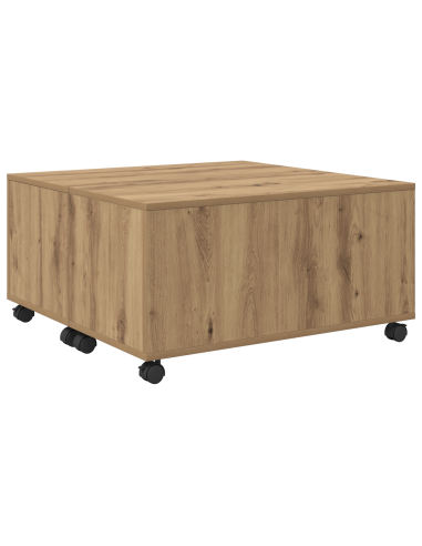 Tavolino da salotto Rovere artigianale 75 x 75 x 38 cm