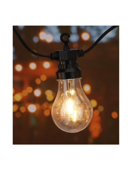 Catena luminosa Koopman LE2200260 PARTY LIGHTS Nero