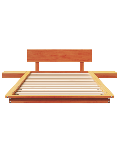 Struttura del letto Marrone 100 x 200 cm legno