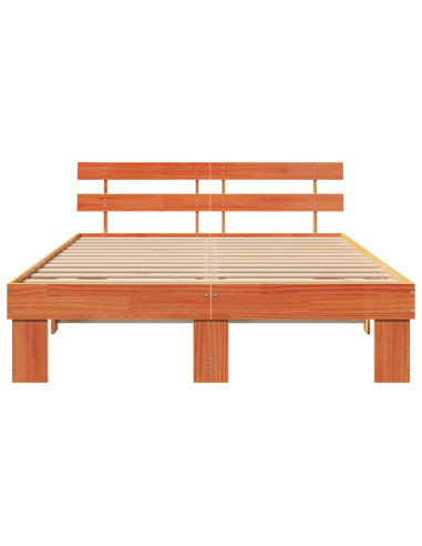 Struttura del letto Marrone cerato 160 x 200 cm Pino massello