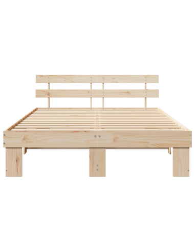 Struttura del letto Naturale 150 x 200 cm Pino massello
