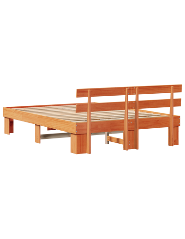 Struttura del letto Marrone cerato 160 x 200 cm Pino massello