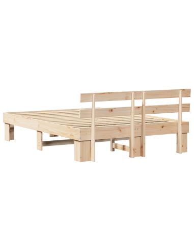 Struttura del letto Naturale 150 x 200 cm Pino massello