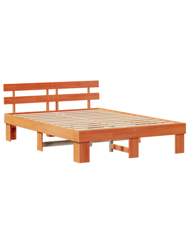 Struttura del letto Marrone cerato 150 x 200 cm Pino massello