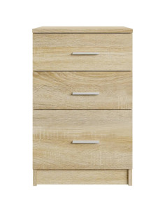Comodino Rovere Sonoma 40x40x63 cm in Legno Multistrato
