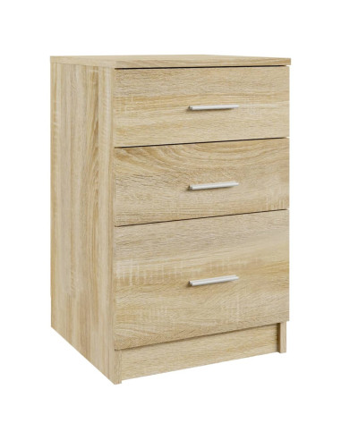 Comodino Rovere Sonoma 40x40x63 cm in Legno Multistrato