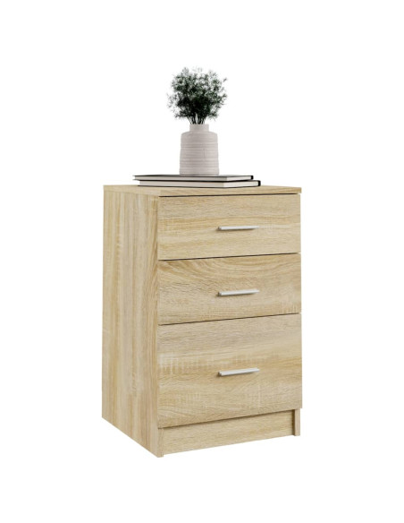 Comodino Rovere Sonoma 40x40x63 cm in Legno Multistrato