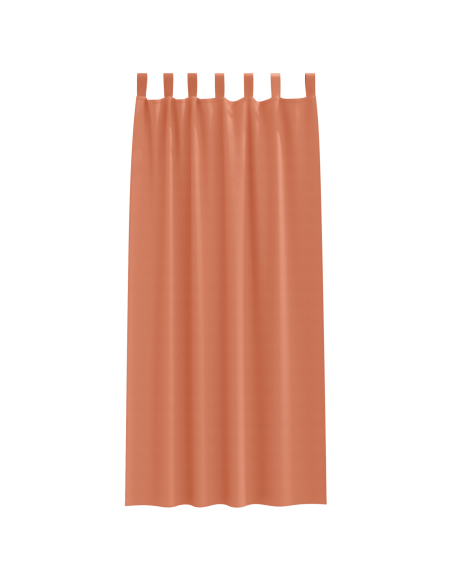 Tende con tende 2 pcs Terracotta 260 x 140 cm Poliestere