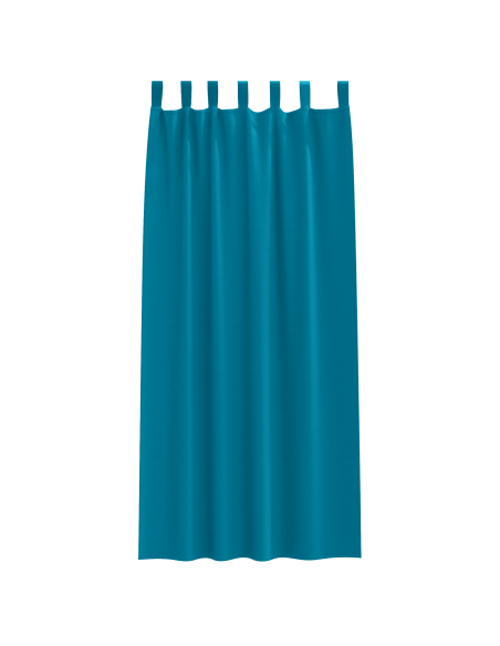 Tende con tende 2 pcs Turchese 245 x 140 cm Poliestere