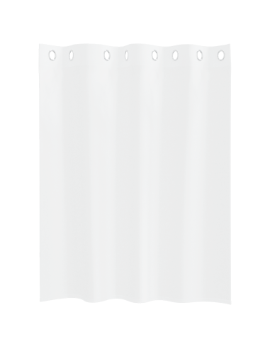 Tenda in Velo con tende 2 pcs Bianco 140 x 140 cm Poliestere