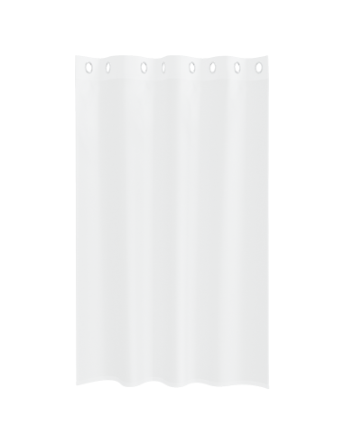 Tenda in Velo con tende 2 pcs Bianco 175 x 140 cm Poliestere