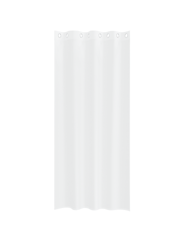 Tenda in Velo con tende 2 pcs Bianco 260 x 140 cm Poliestere