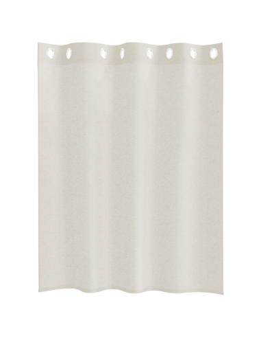 Tenda in Velo con tende 2 pcs Crema 140 x 140 cm Poliestere