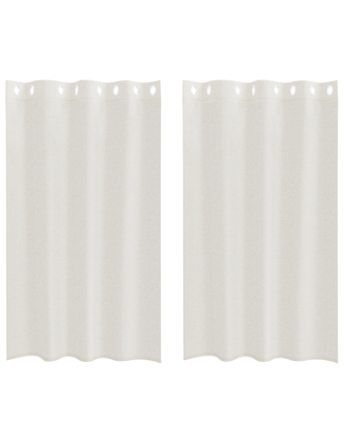 Tenda in Velo con tende 2 pcs Crema 175 x 140 cm Poliestere
