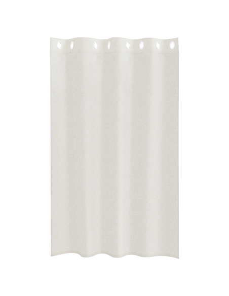 Tende con tende 2 pcs Crema 140 x 175 cm Poliestere