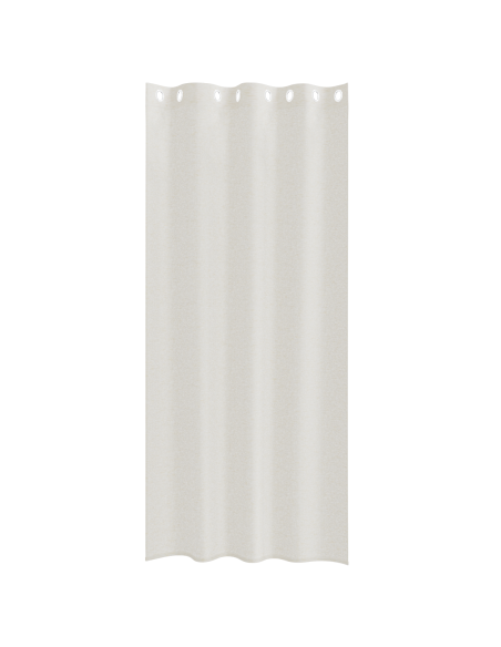 Tende con tende 2 pcs Crema 140 x 245 cm Poliestere