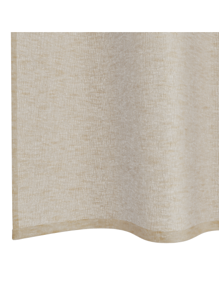 Tende con tende 2 pcs Sabbia 140 x 140 cm Poliestere