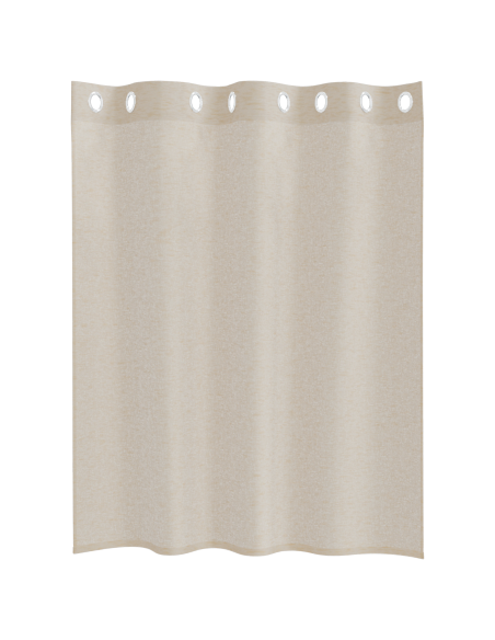Tende con tende 2 pcs Sabbia 140 x 140 cm Poliestere