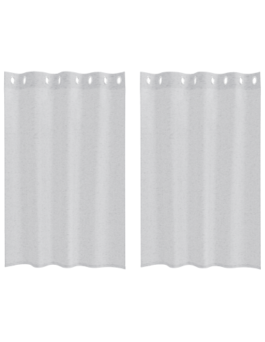Tenda in Velo 2 pcs Grigio chiaro 140 x 140 cm Poliestere