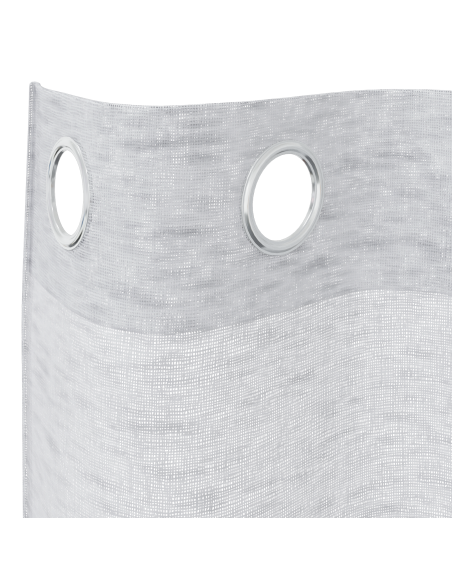 Tende con tende 2 pcs Grigio chiaro 140 x 175 cm Poliestere