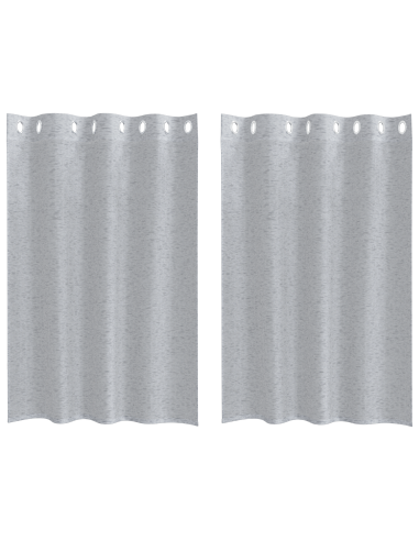 Tenda in Velo 2 pcs Grigio scuro 140 x 140 cm Poliestere