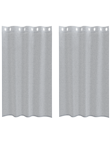 Tenda in Velo 2 pcs Grigio scuro 175 x 140 cm Poliestere