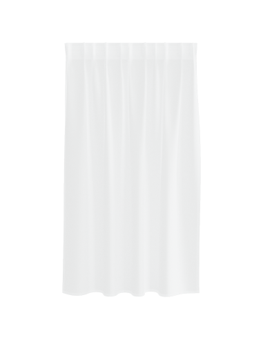 Tenda in Velo con tende 2 pcs Bianco 140 x 140 cm Poliestere