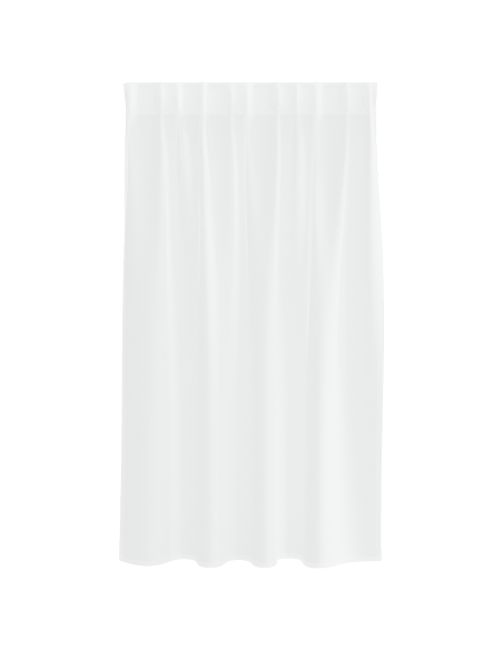Tende con tende 2 pcs Bianco 140 x 140 cm Poliestere