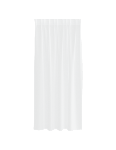 Tenda in Velo con tende 2 pcs Bianco 175 x 140 cm Poliestere