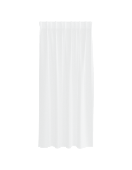 Tende con tende 2 pcs Bianco 140 x 175 cm Poliestere