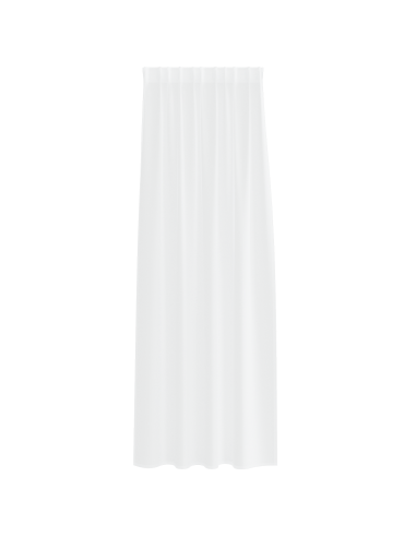 Tenda in Velo con tende 2 pcs Bianco 260 x 140 cm Poliestere