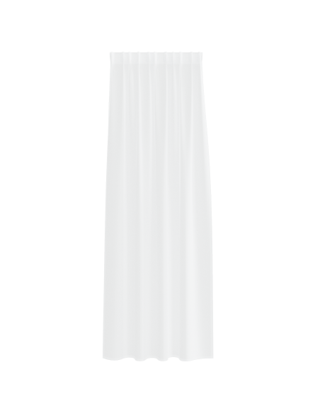 Tende con tende 2 pcs Bianco 140 x 260 cm Poliestere